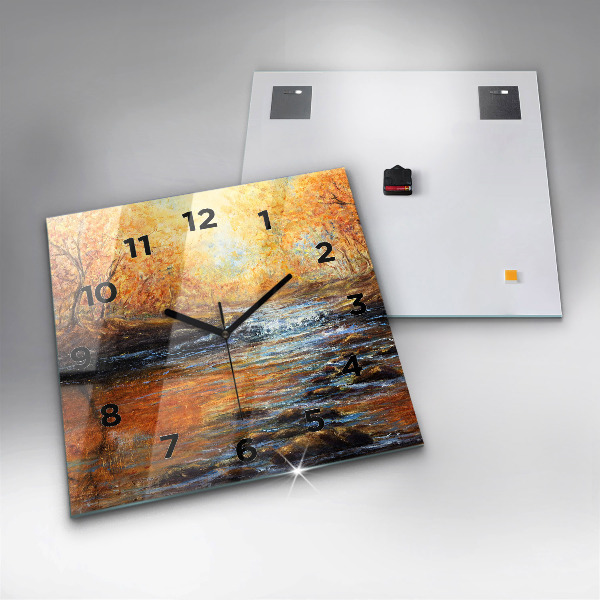 Zegar ścienny kwadratowy Sztuka artystyczna