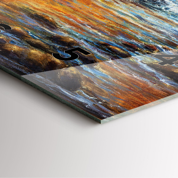 Zegar ścienny kwadratowy Sztuka artystyczna