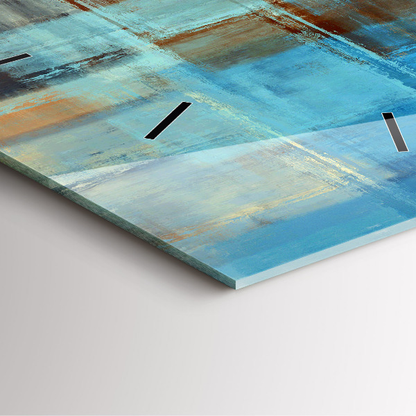 Kwadratowy zegar Kolorowe tło – abstrakcja