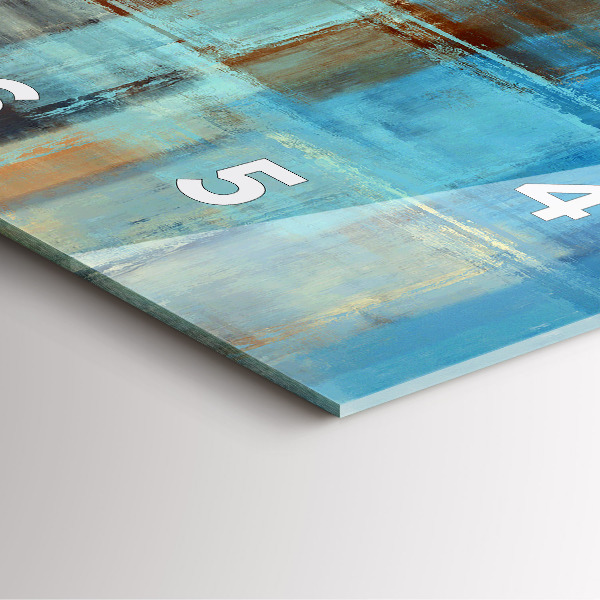 Kwadratowy zegar Kolorowe tło – abstrakcja