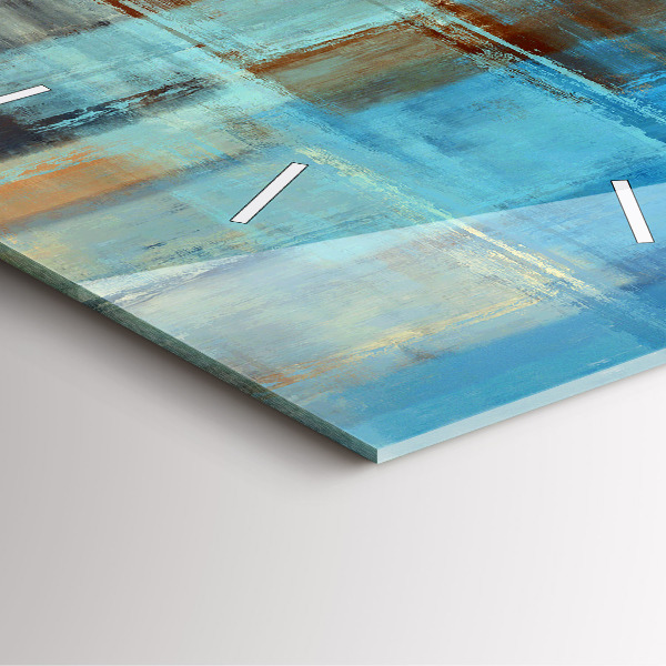 Kwadratowy zegar Kolorowe tło – abstrakcja