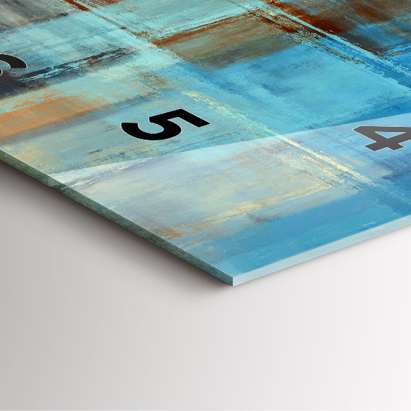 Kwadratowy zegar Kolorowe tło – abstrakcja