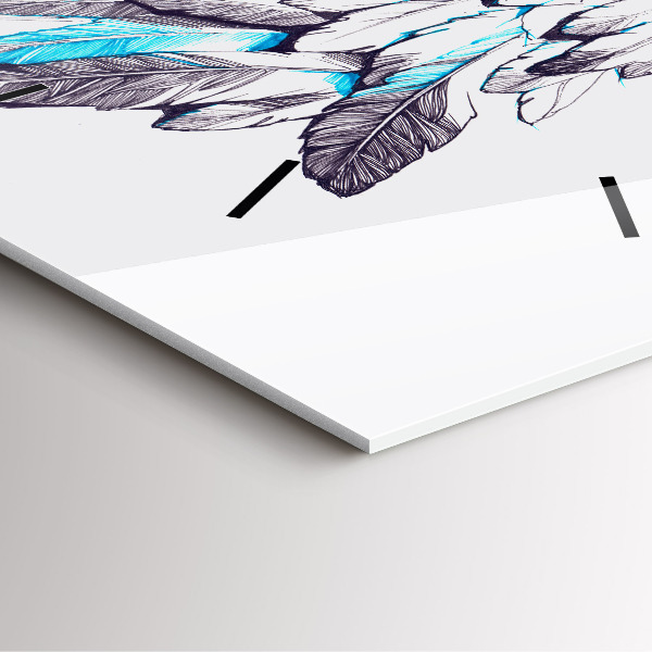 Kwadratowy zegar Imitacja ptasich skrzydeł