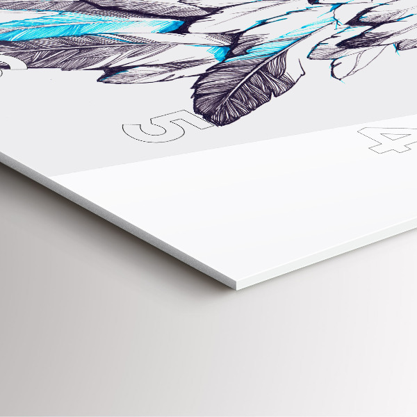 Kwadratowy zegar Imitacja ptasich skrzydeł