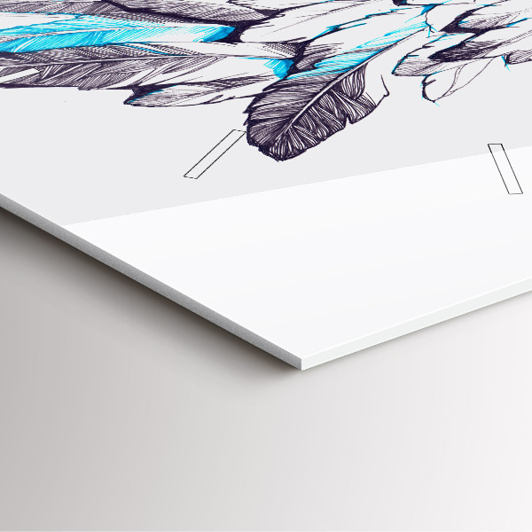 Kwadratowy zegar Imitacja ptasich skrzydeł