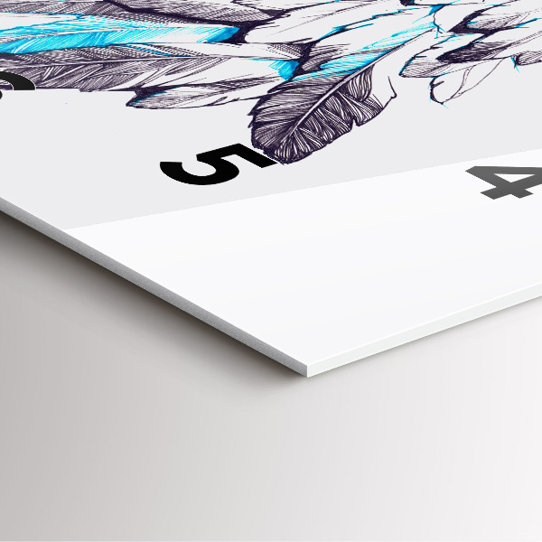 Kwadratowy zegar Imitacja ptasich skrzydeł