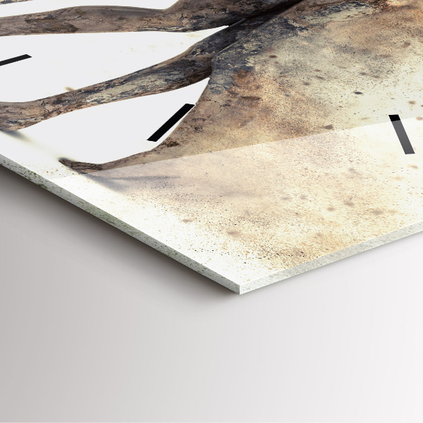 Kwadratowy zegar Abstrakcja ludzie piasek