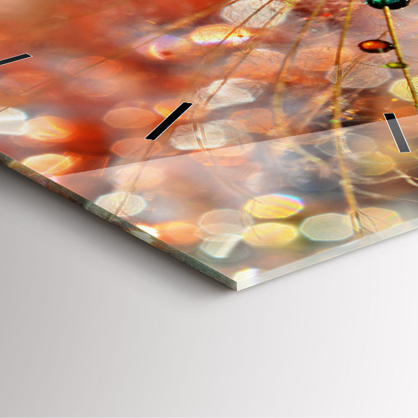 Kwadratowy zegar Dmuchawiec z rosą