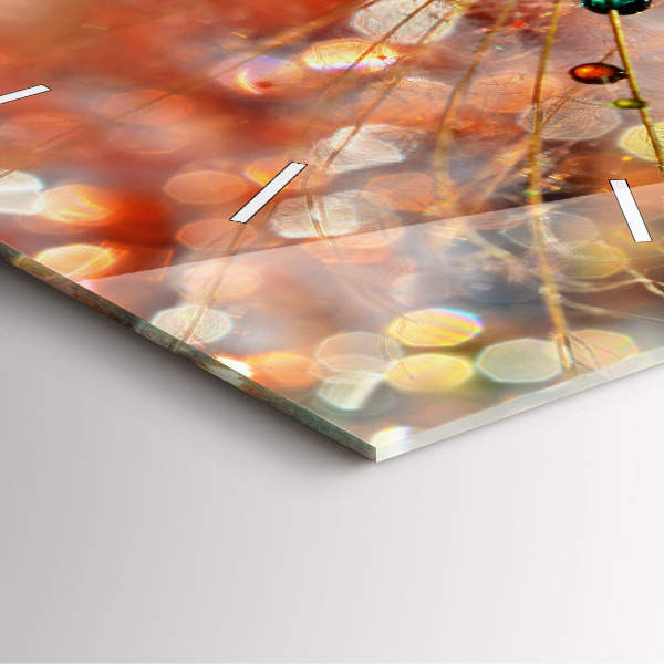 Kwadratowy zegar Dmuchawiec z rosą