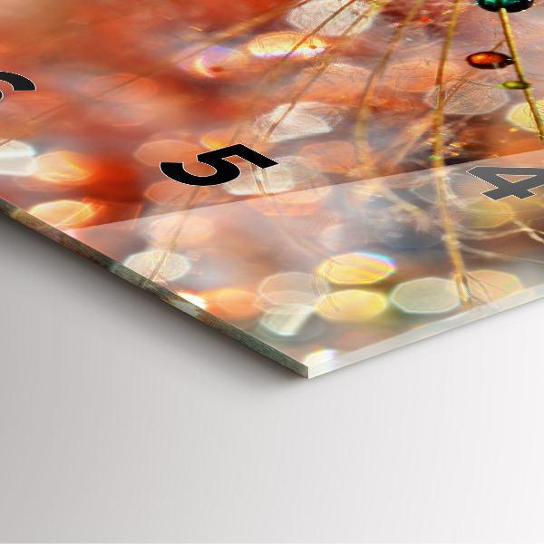 Kwadratowy zegar Dmuchawiec z rosą