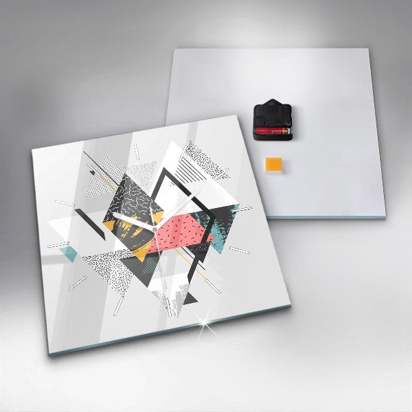 Kwadratowy zegar Wzór geometryczny