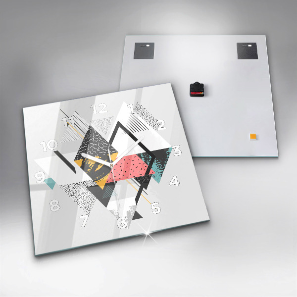 Kwadratowy zegar Wzór geometryczny
