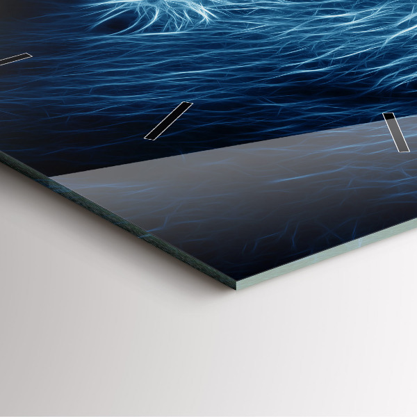 Kwadratowy zegar Dziki lew