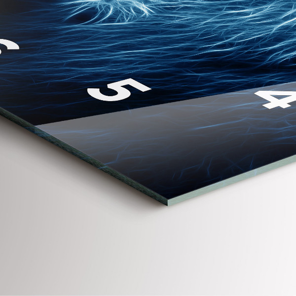 Kwadratowy zegar Dziki lew