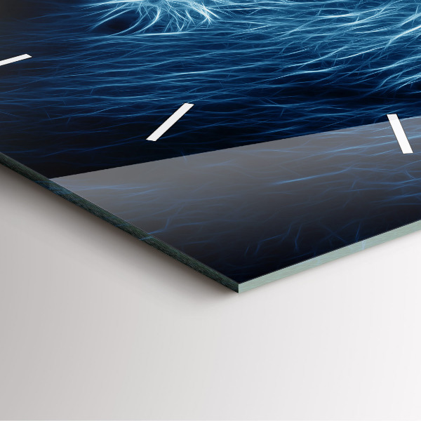 Kwadratowy zegar Dziki lew