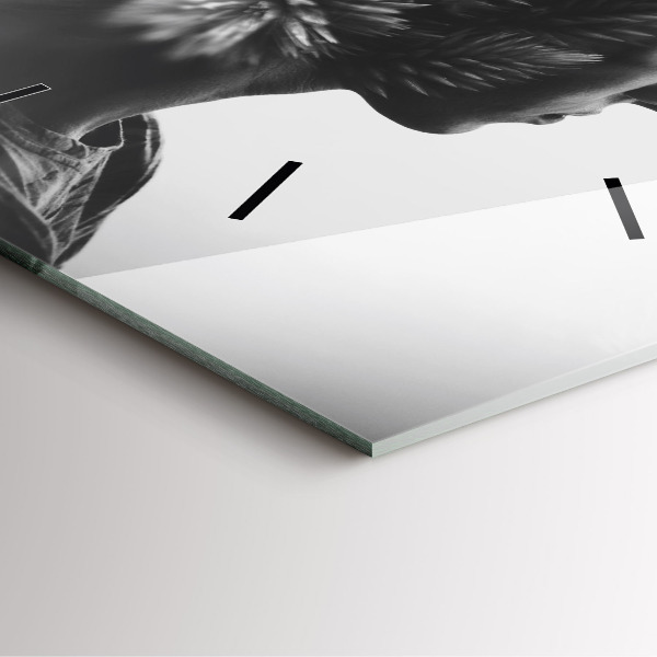 Kwadratowy zegar Portret kobiety