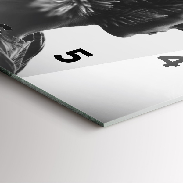 Kwadratowy zegar Portret kobiety