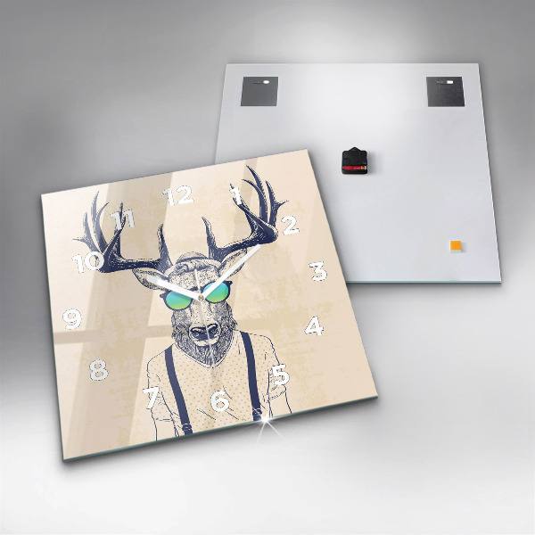 Kwadratowy zegar Abstrakcja jeleń