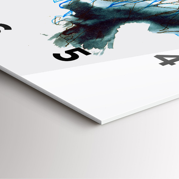 Kwadratowy zegar Wolność i natura ptaków