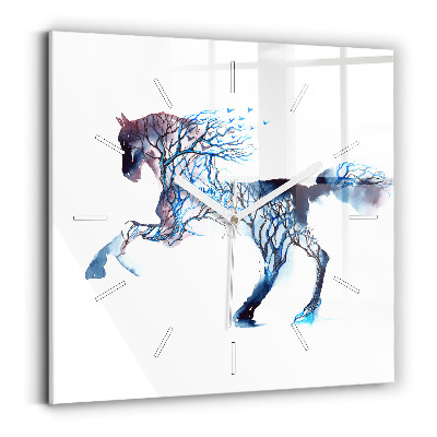 Kwadratowy zegar Natura zwierzęcia