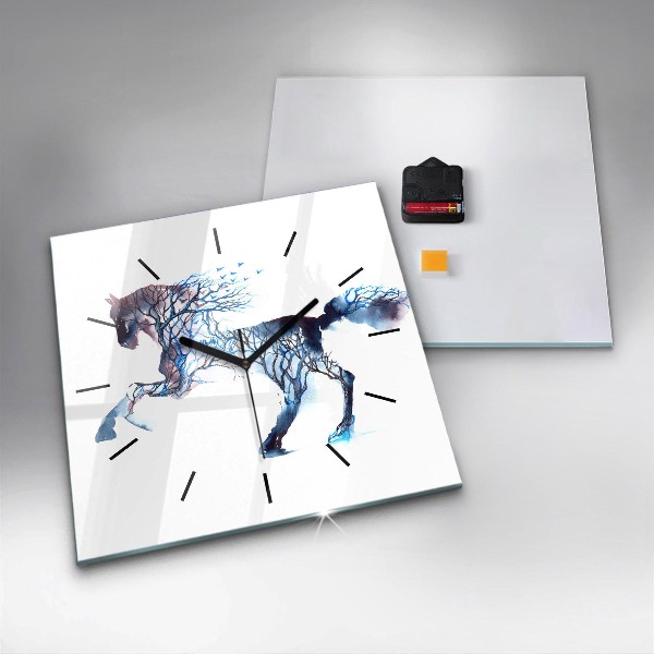 Kwadratowy zegar Natura zwierzęcia