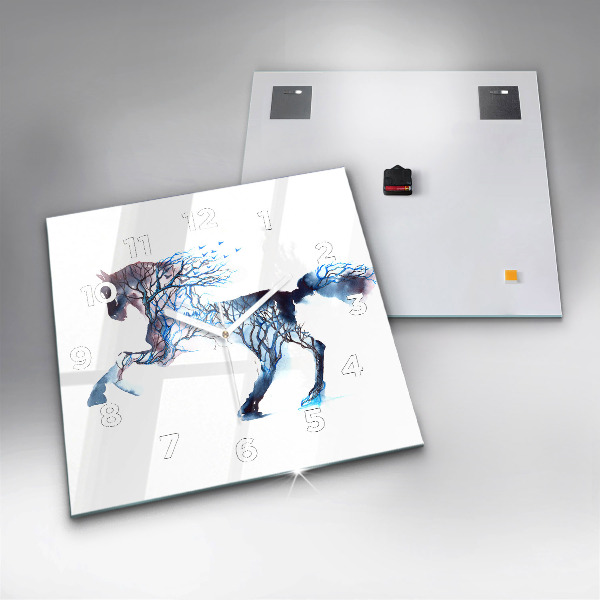 Kwadratowy zegar Natura zwierzęcia