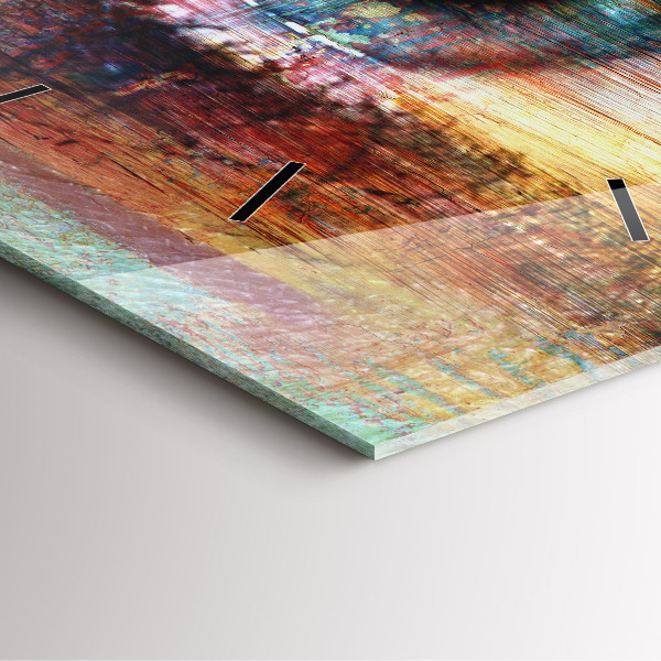 Kwadratowy zegar Sztuka uliczna Oko