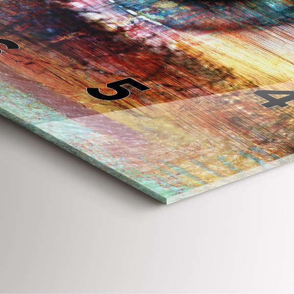 Kwadratowy zegar Sztuka uliczna Oko