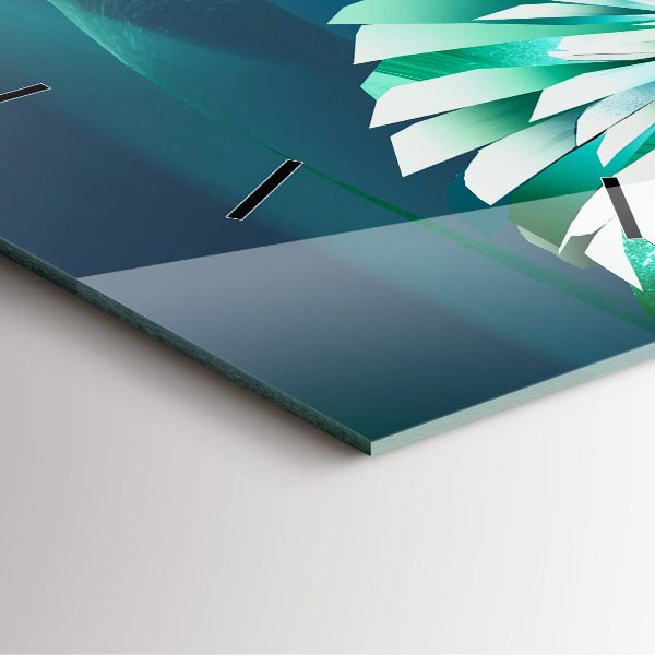 Kwadratowy zegar Wizerunek lecącego orła