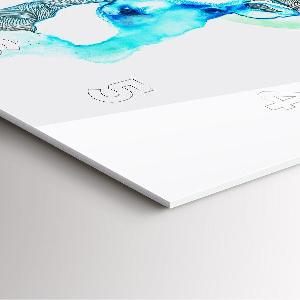 Kwadratowy zegar Ilustracja jelenia