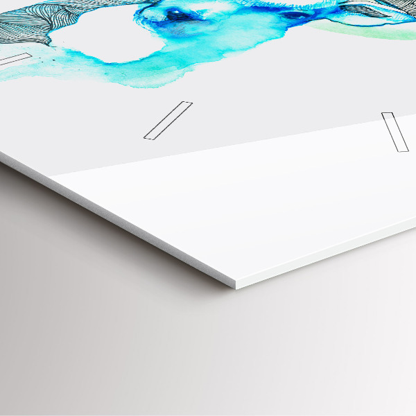 Kwadratowy zegar Ilustracja jelenia