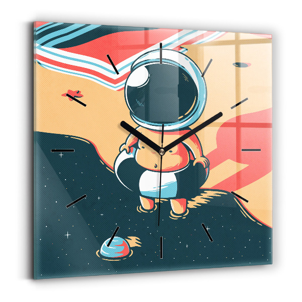 Kwadratowy zegar Dziecięca wyobraźnia