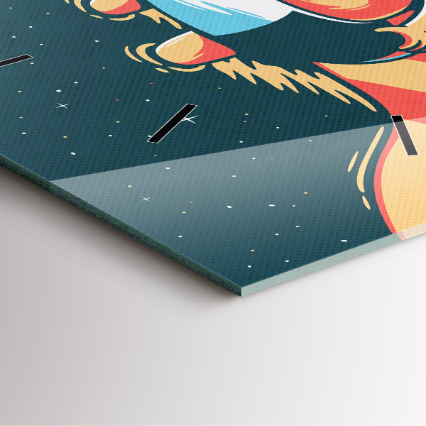 Kwadratowy zegar Dziecięca wyobraźnia