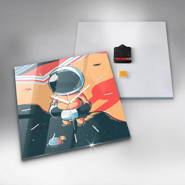 Kwadratowy zegar Dziecięca wyobraźnia