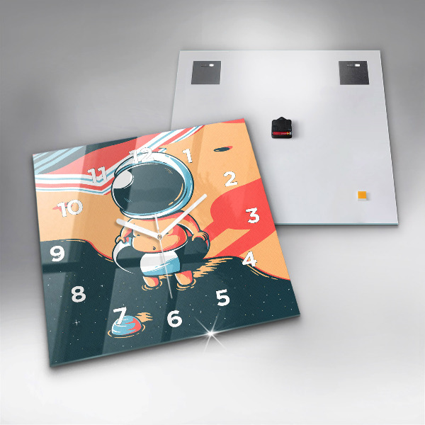 Kwadratowy zegar Dziecięca wyobraźnia