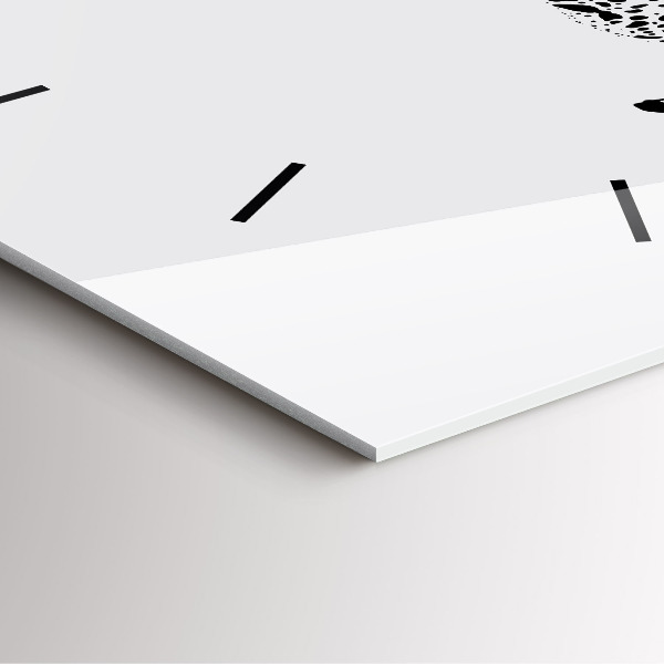 Kwadratowy zegar Sylwetka pantery