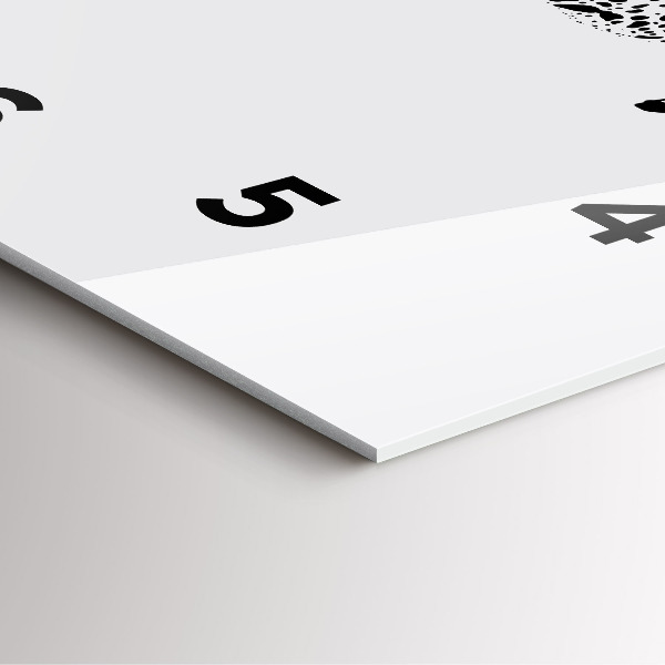 Kwadratowy zegar Sylwetka pantery