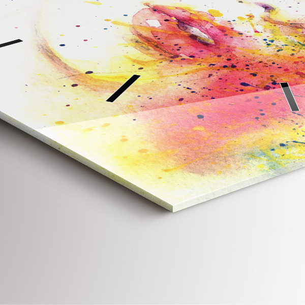 Kwadratowy zegar Portret tajemniczej kobiety