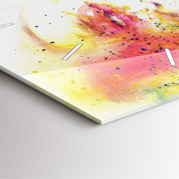 Kwadratowy zegar Portret tajemniczej kobiety