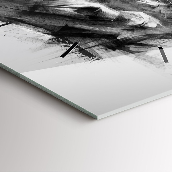 Kwadratowy zegar Malowany lew