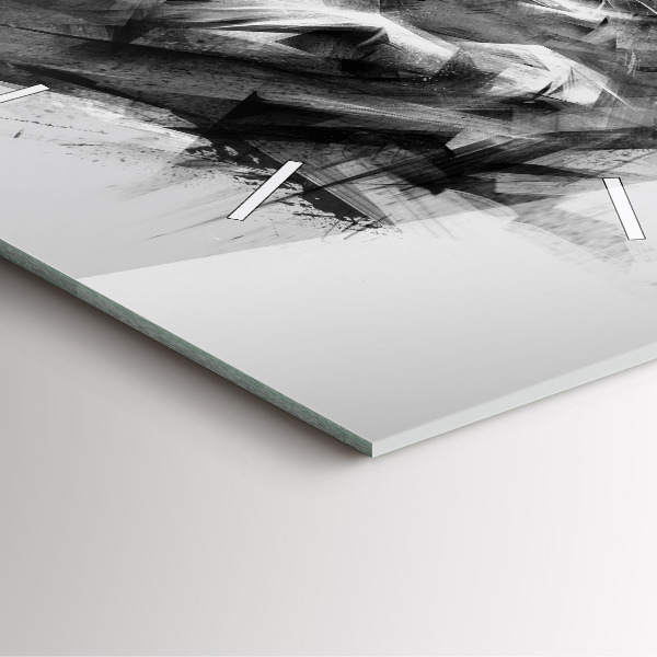 Kwadratowy zegar Malowany lew