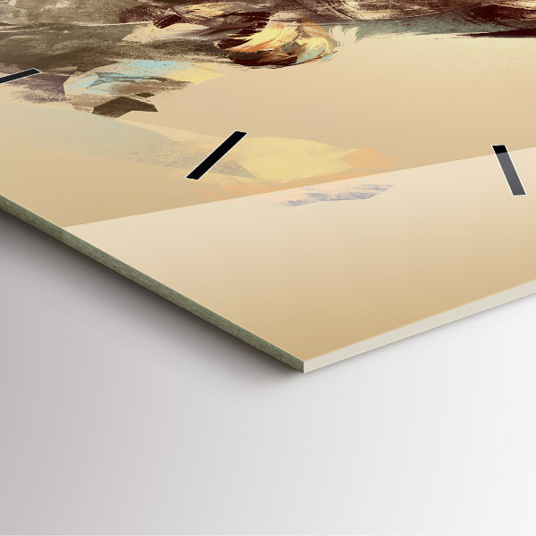 Kwadratowy zegar Sowa - znak mądrości