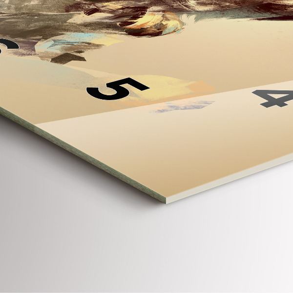 Kwadratowy zegar Sowa - znak mądrości