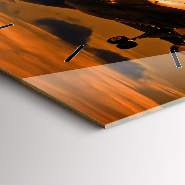 Kwadratowy zegar Podróż samolotem