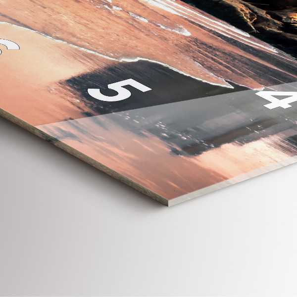 Kwadratowy zegar Wybrzeże Sherman