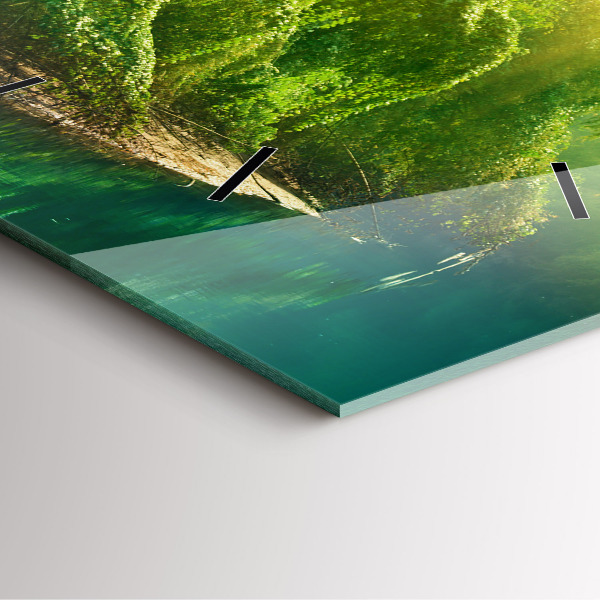 Kwadratowy zegar Spokojna natura