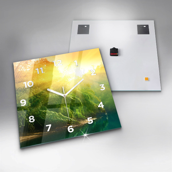 Kwadratowy zegar Spokojna natura