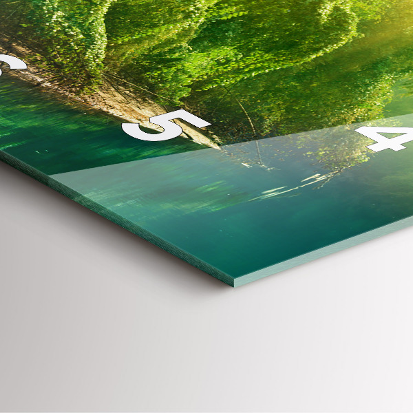 Kwadratowy zegar Spokojna natura