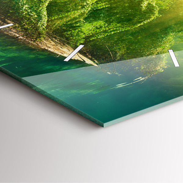 Kwadratowy zegar Spokojna natura