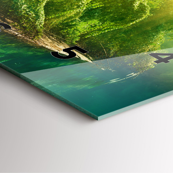 Kwadratowy zegar Spokojna natura